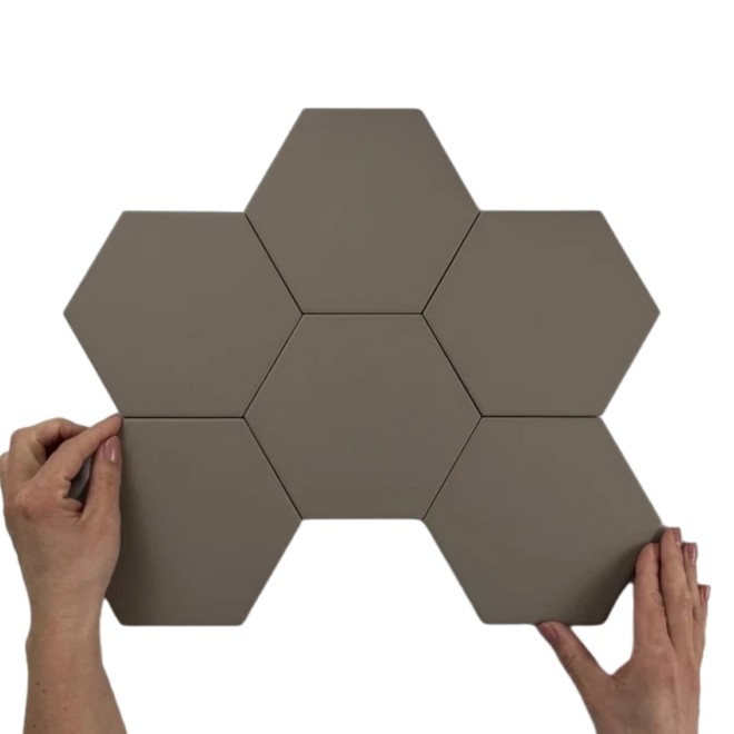 Cifre Ceramica Hexagon Timeless Taupe mat 15x17cm